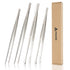 SOLEADER 4pc Professional Kitchen Tweezers Set (10" & 12")