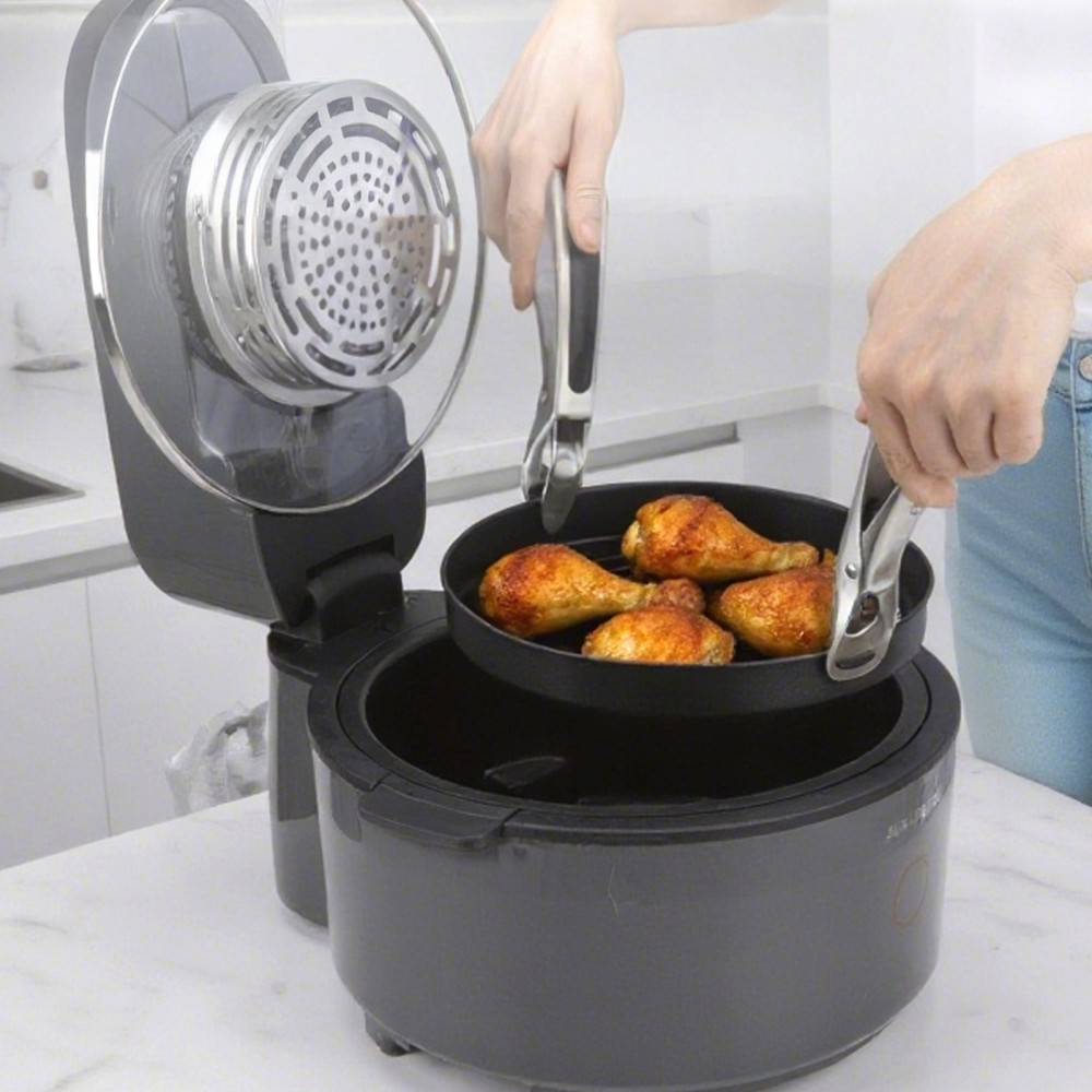 ホットプレートグリッパー ステンレススチール - やけど防止 キッチンパンリフタートング 2個セット